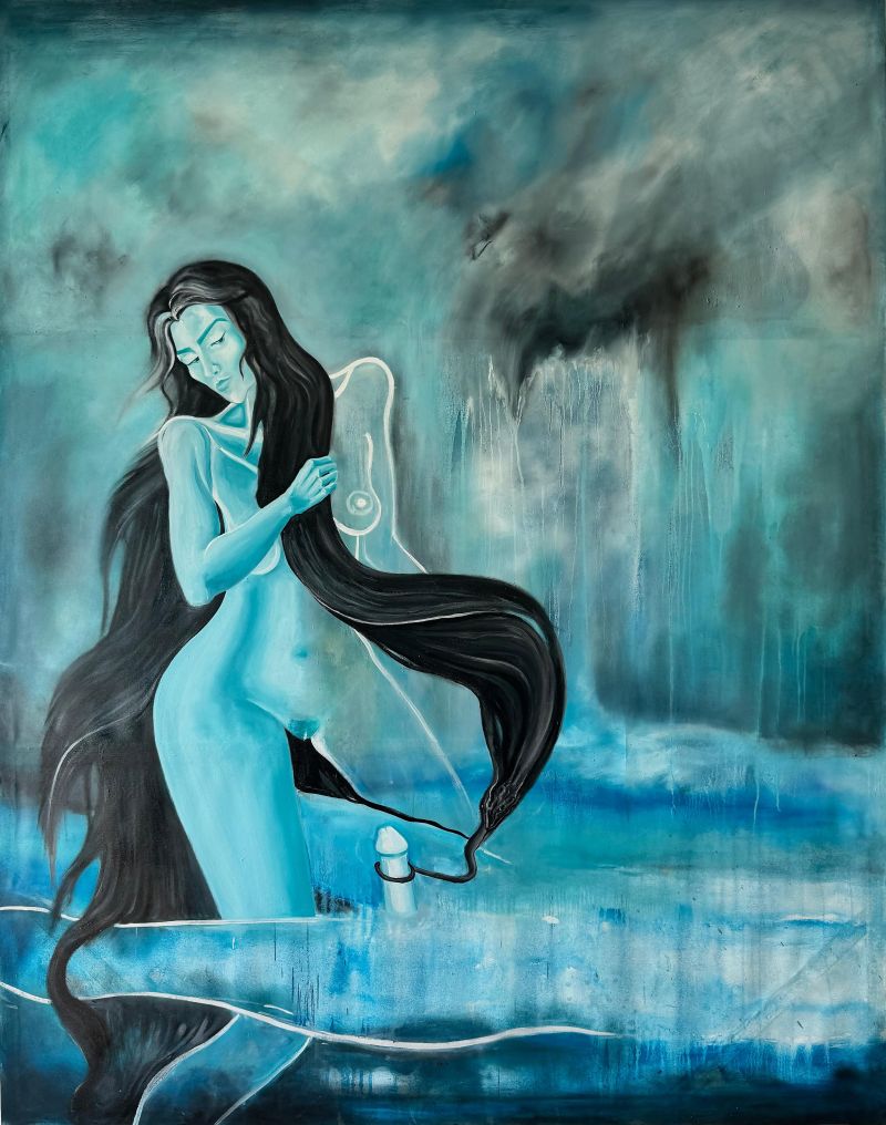 The Forbidden Fruit - a Paintings by Elene Tavadze